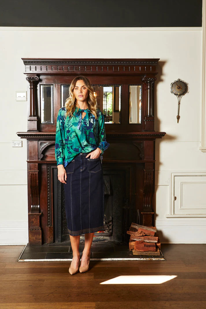 Ping Pong | Parker Denim Skirt | Indigo