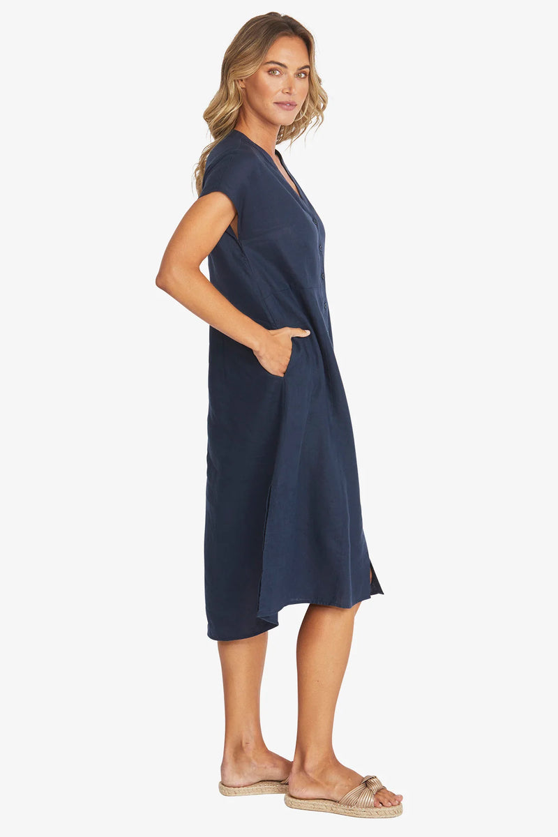 Ping Pong | Sammy Linen Dress | French Navy