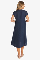 Ping Pong | Sammy Linen Dress | French Navy