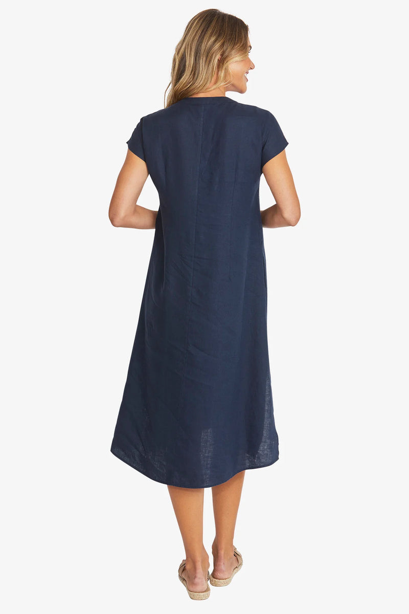 Ping Pong | Sammy Linen Dress | French Navy