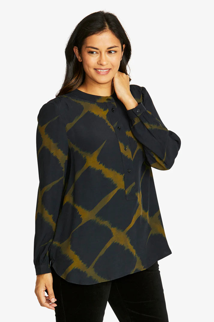 Ping Pong | Youri Blouse | Khaki/Black