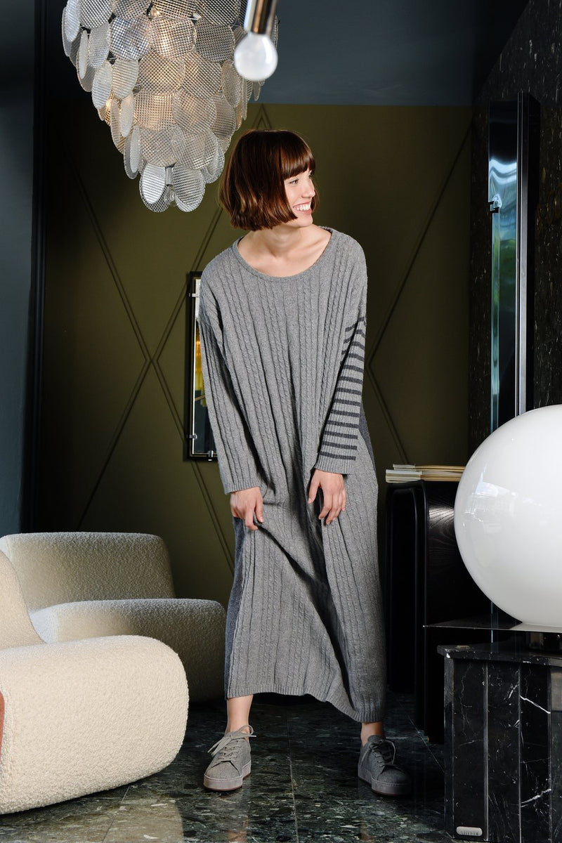 M.A. Dainty | Oscar Knit Dress | Grey