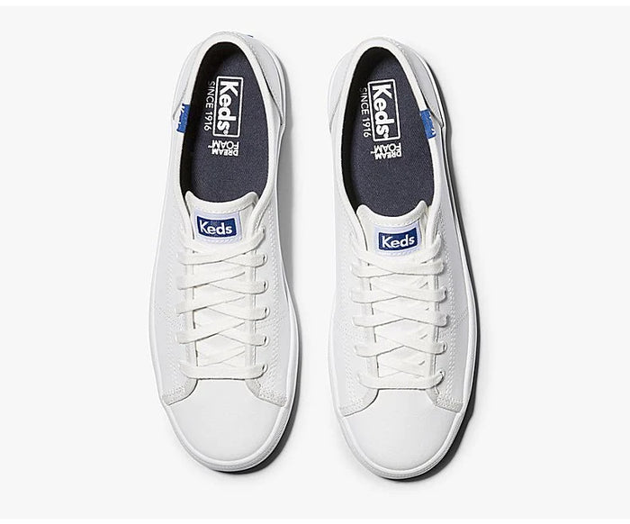 Keds white kickstart discount