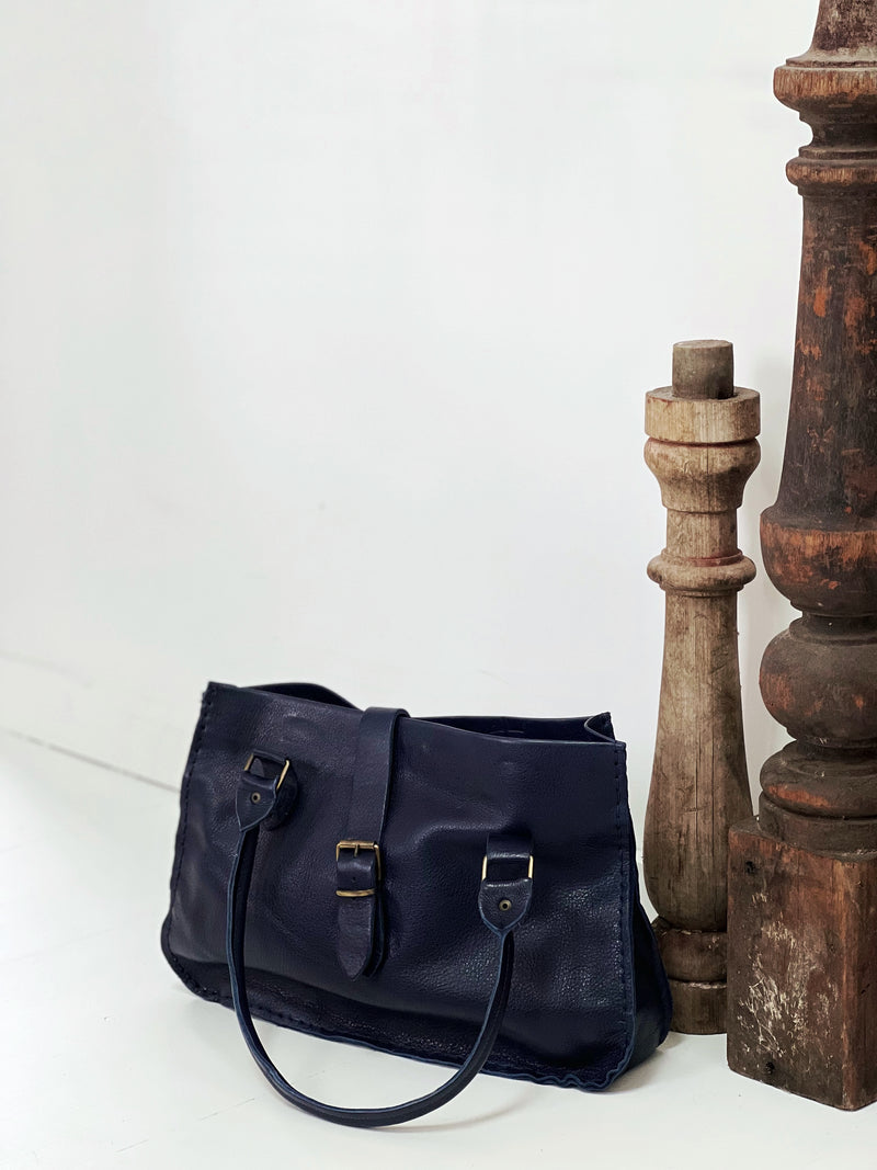 Importante | Amsterdam Leather Bag | Blue