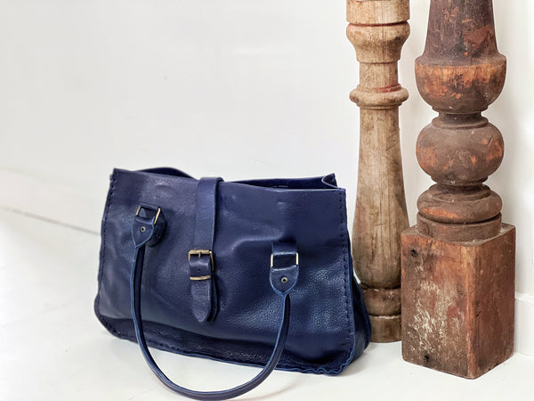 Importante | Amsterdam Leather Bag | Blue