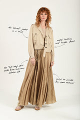 M.A. Dainty | Two-way Skirt | Camel