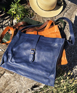 Importante | Isarella Leather Bag | Blue