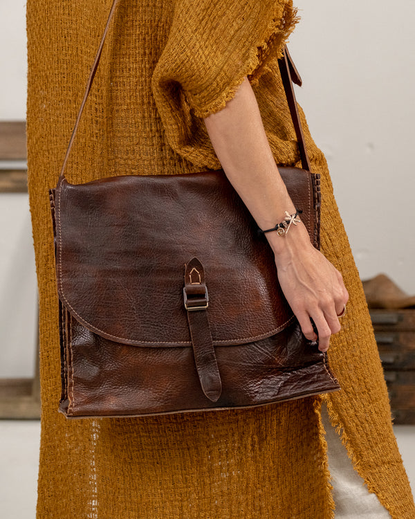 Importante | Piennolo Leather Bag | Cacao