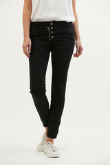 Italian Star | Button Jeans | Black