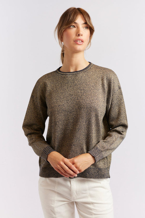 Alessandra | Hightide Sweater | Navy Lurex