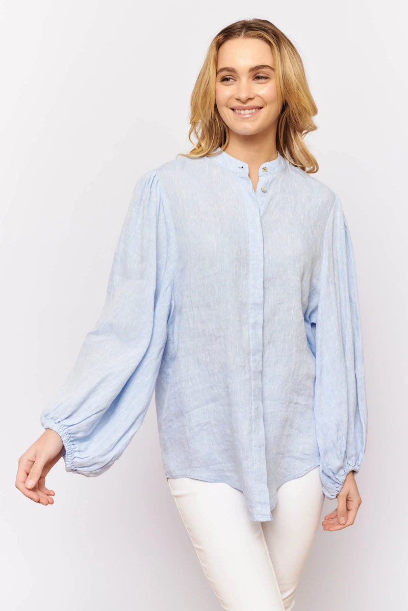 Alessandra | Charade Shirt | Water Linen