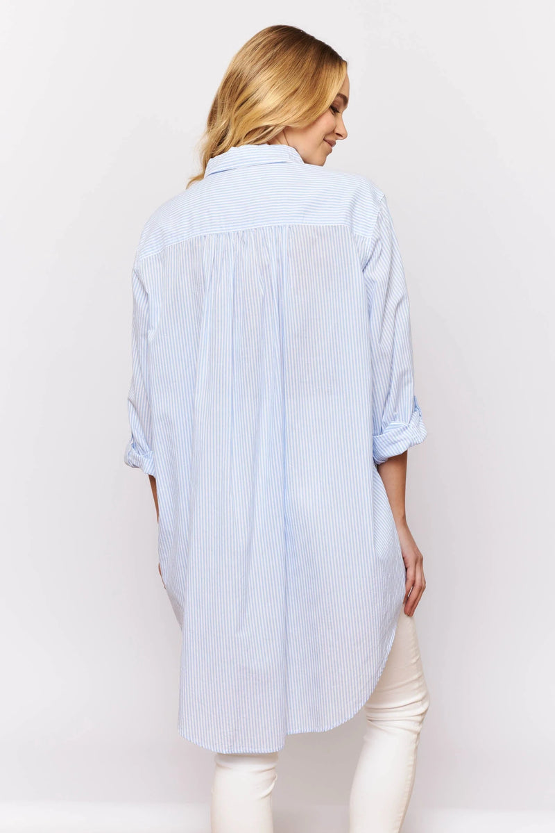 Alessandra | Overshirt | Blue Stripe