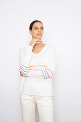 Alessandra | Regatta Sweater | White