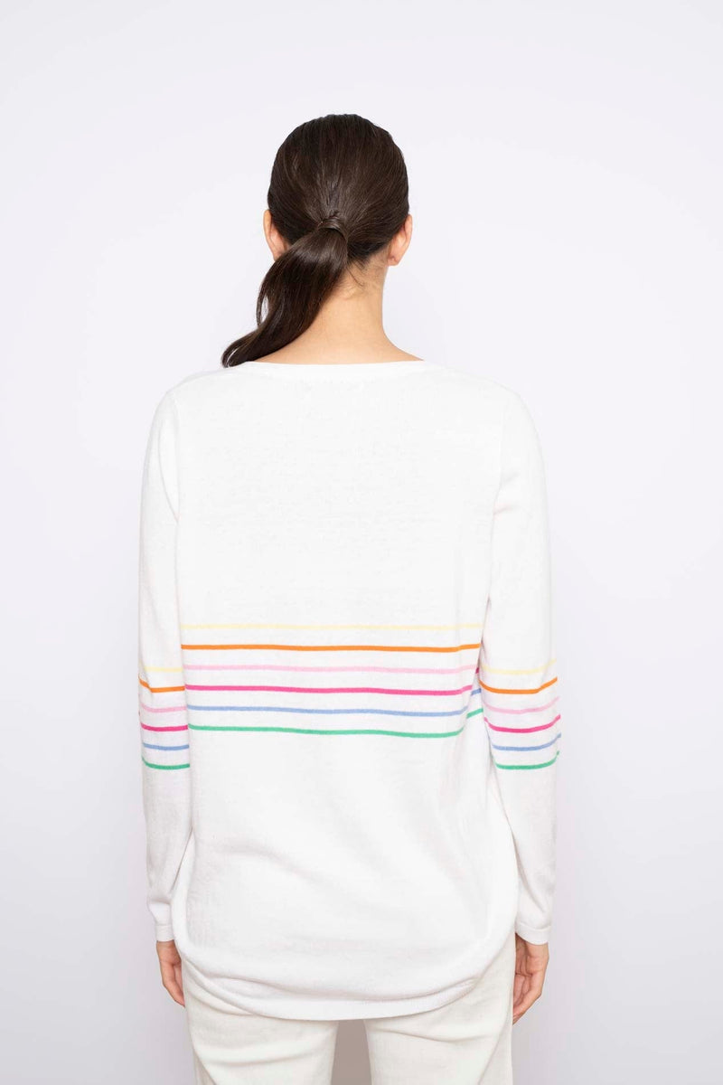 Alessandra | Regatta Sweater | White