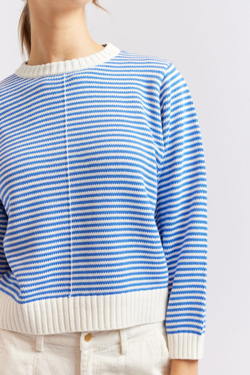 Alessandra | Humbug Sweater | Cornflower