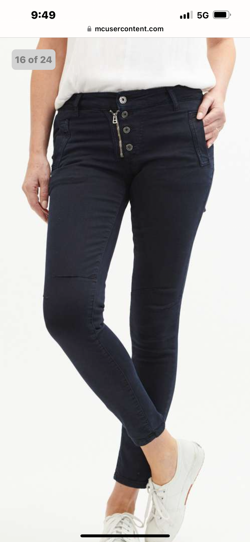 Italian Star | Button Jeans | Indigo / Navy