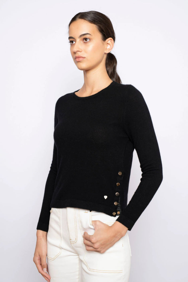 Alessandra | What A Stud Sweater | Black